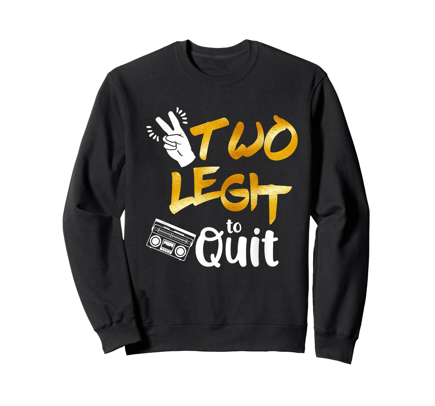 2nd Birthday Hip Hop Theme Two Legit To Quit Outfit T-Shirt