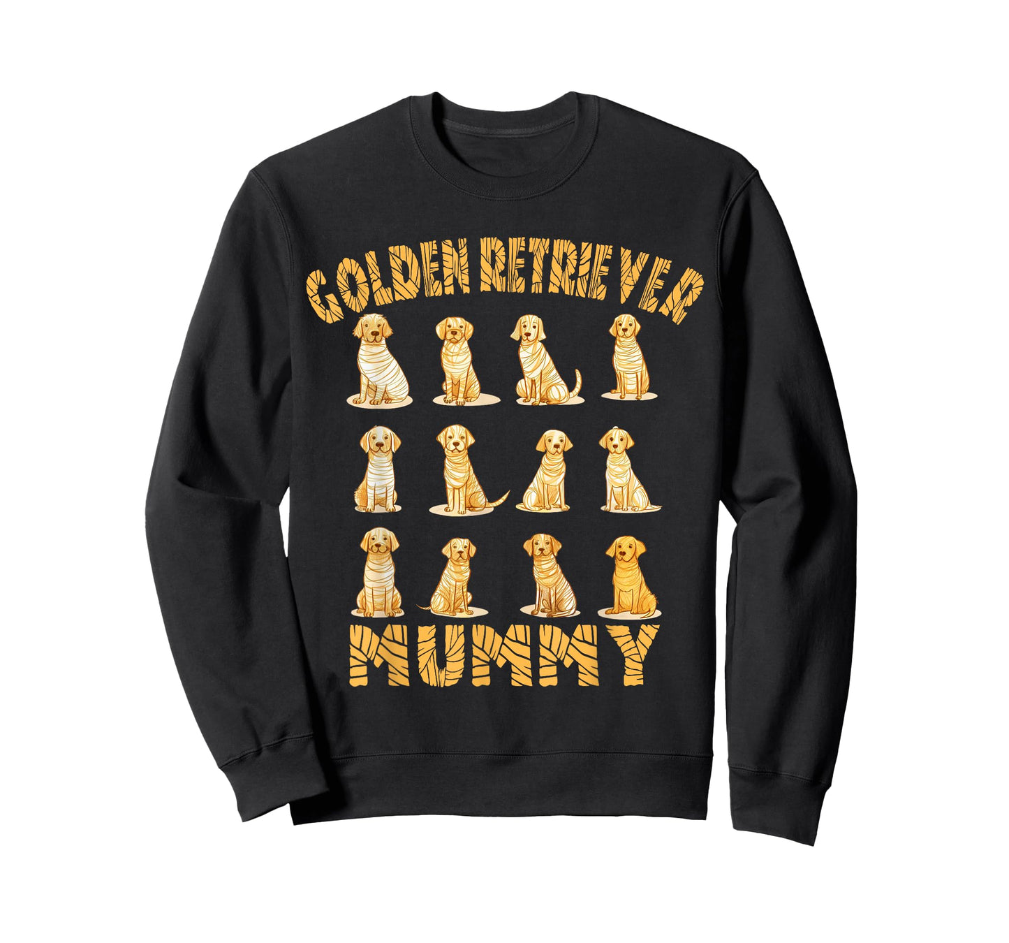 Golden Retriever Mummy Dog Lover Halloween Costume Men Women T-Shirt