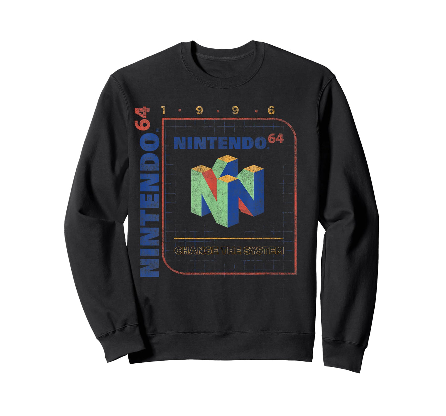 Nintendo 64 Change The System 1996 Vintage Retro Cube Logo T-Shirt
