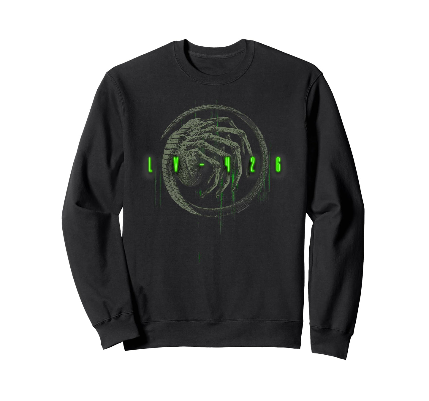 Aliens Lv-Fourtwentysix Iconic Facehugger Neon Chest Poster T-Shirt