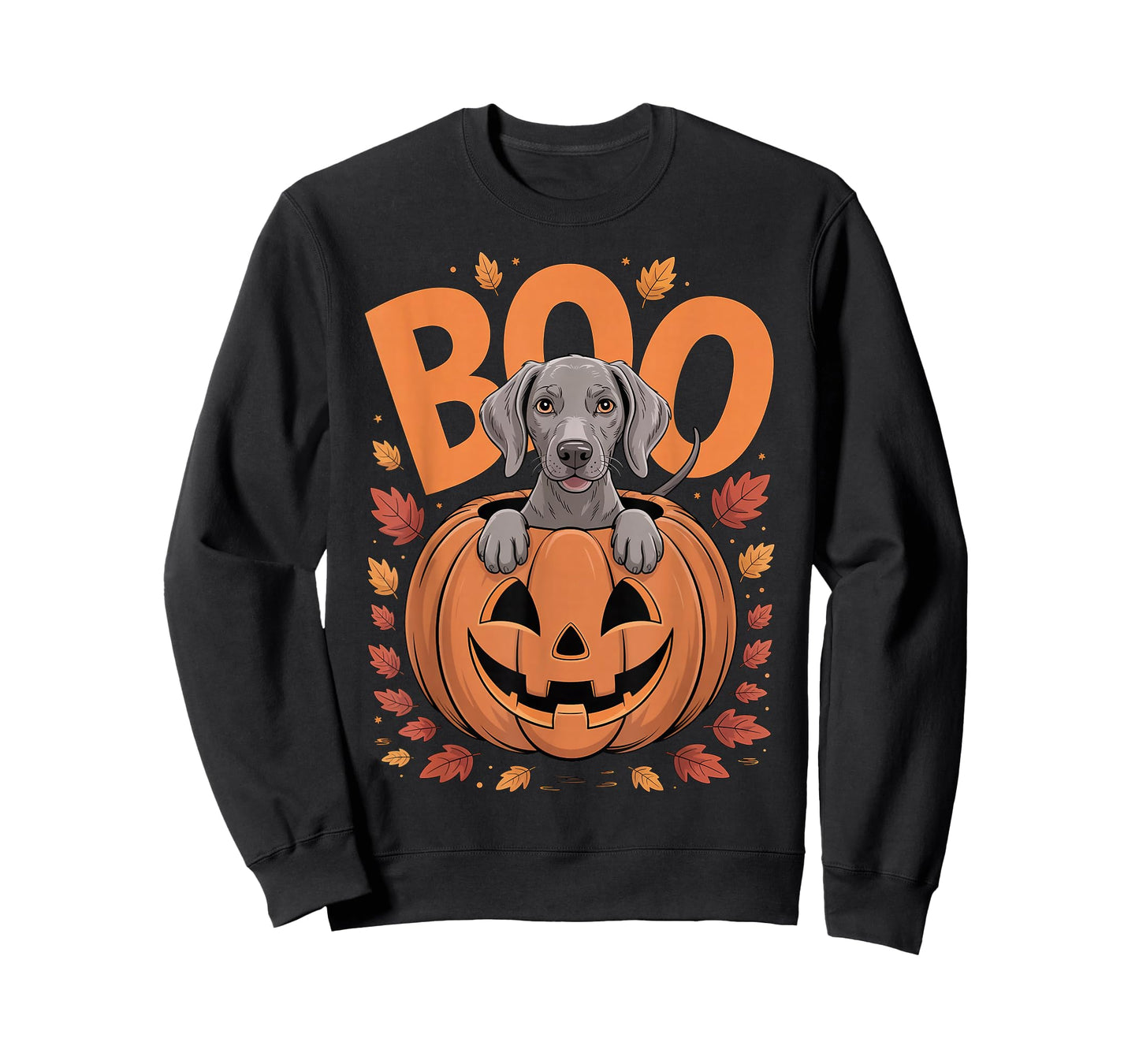 Weim Costume on Pumpkin Halloween Weimaraner T-Shirt