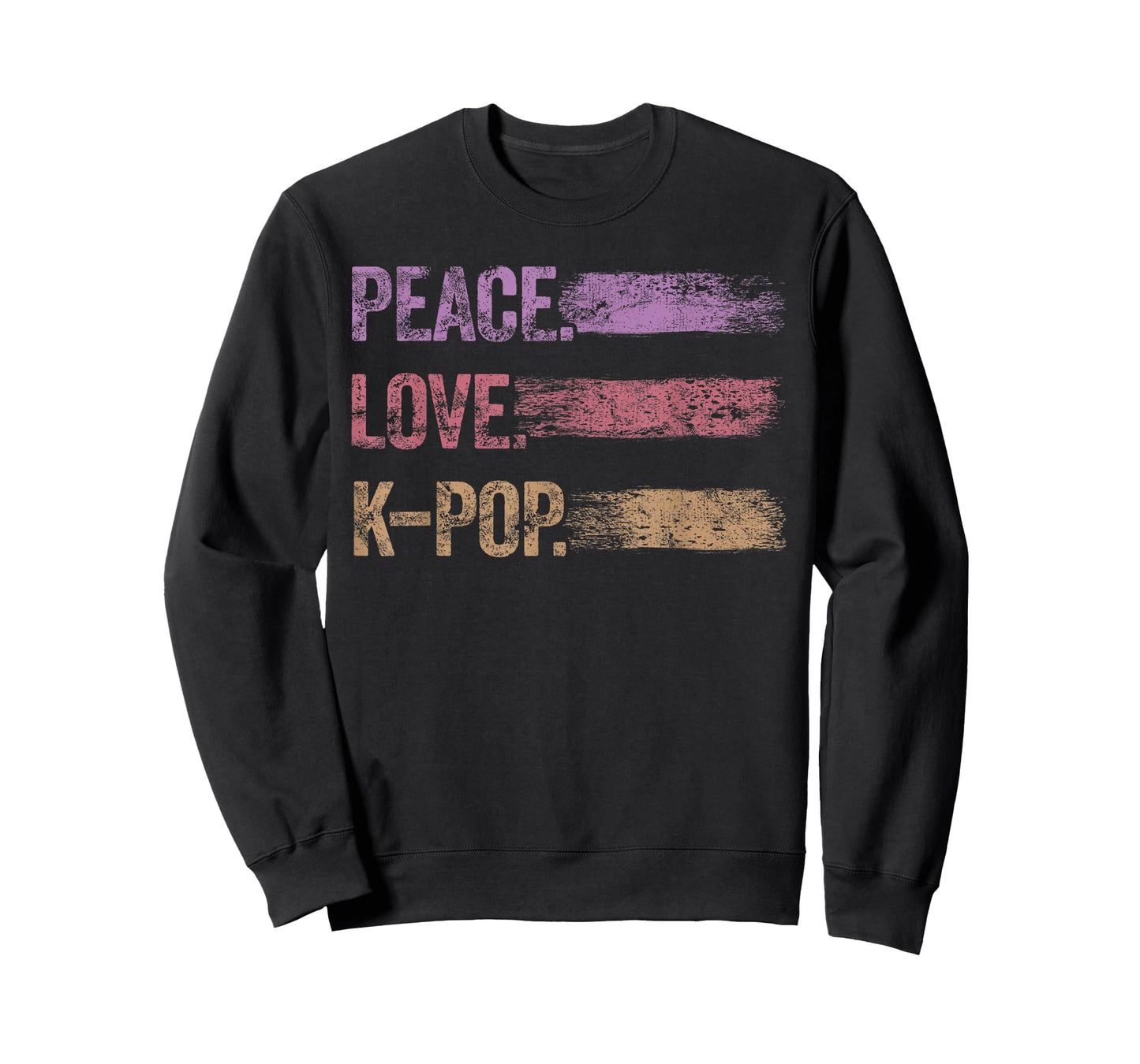 Retro Headset Kpop Peace Love K-Pop Heart K Pop Girl T-Shirt