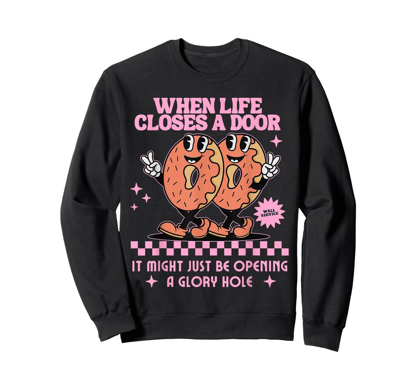 Life Closes A Door Funny Embarrassing Gag Glory Hole Meme T-Shirt