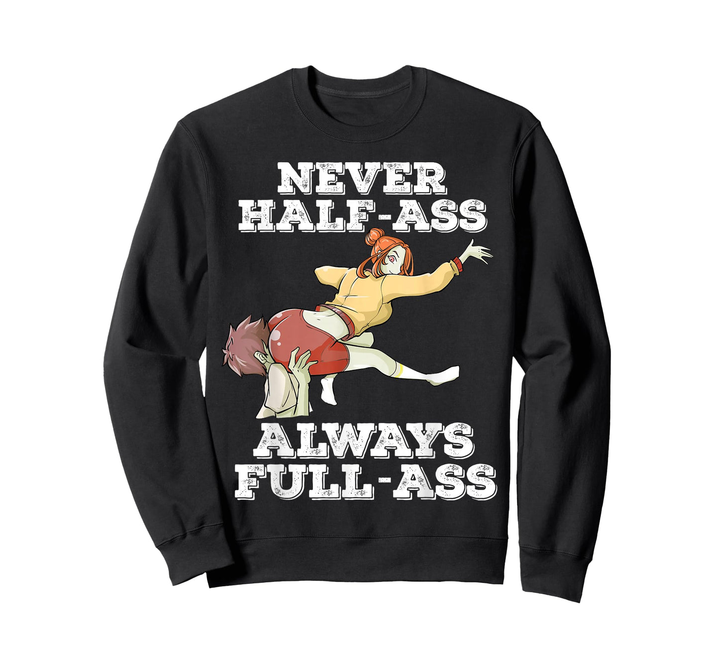 Otaku Ahegao Ecchi Etchi Hentai Half Assed Lewd Half-Assed T-Shirt