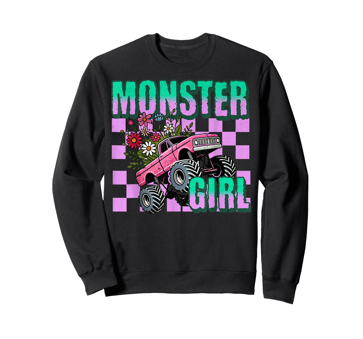 Vintage Monster Truck Girl Retro Women's Monster Truck Lover T-Shirt