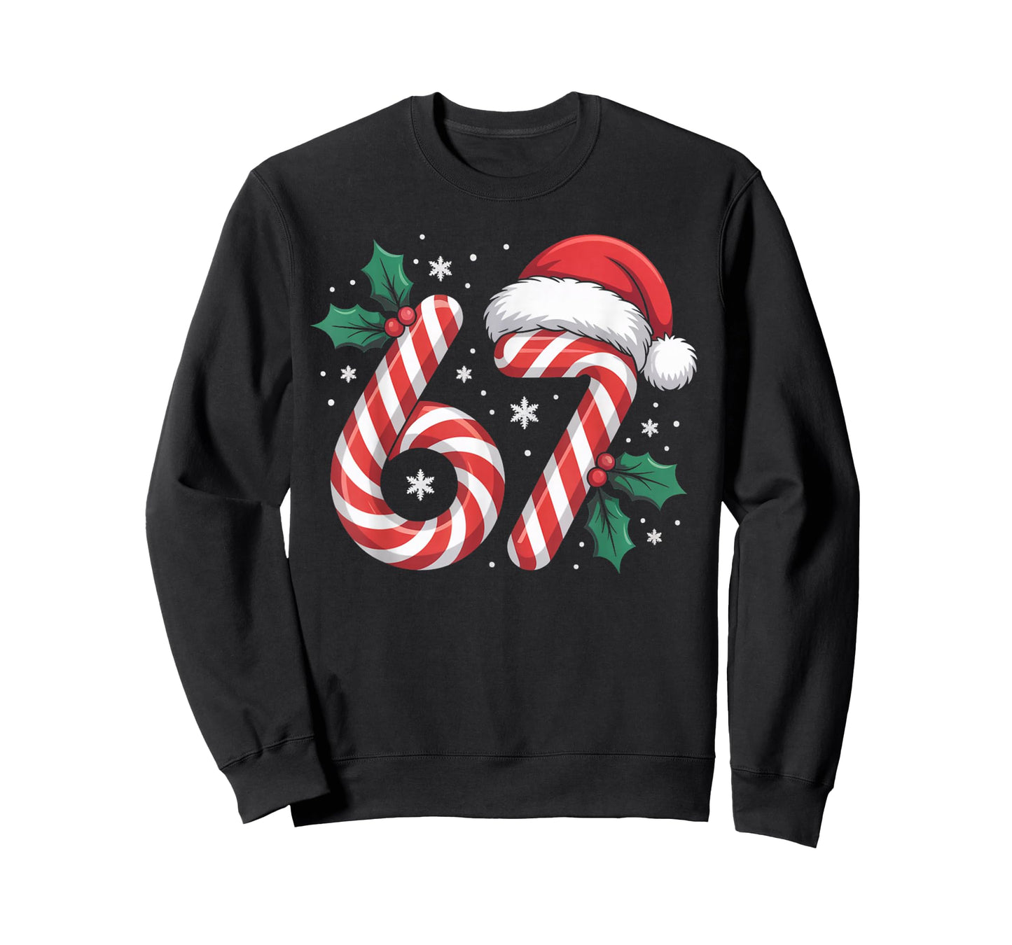 Christmas Candy Cane 67 Meme Funny Boys Girls T-Shirt