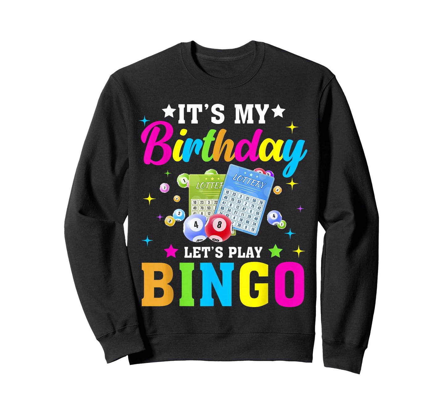 Bingo It's My Birthday Let's Play Bingo Vintage Xmas T-Shirt