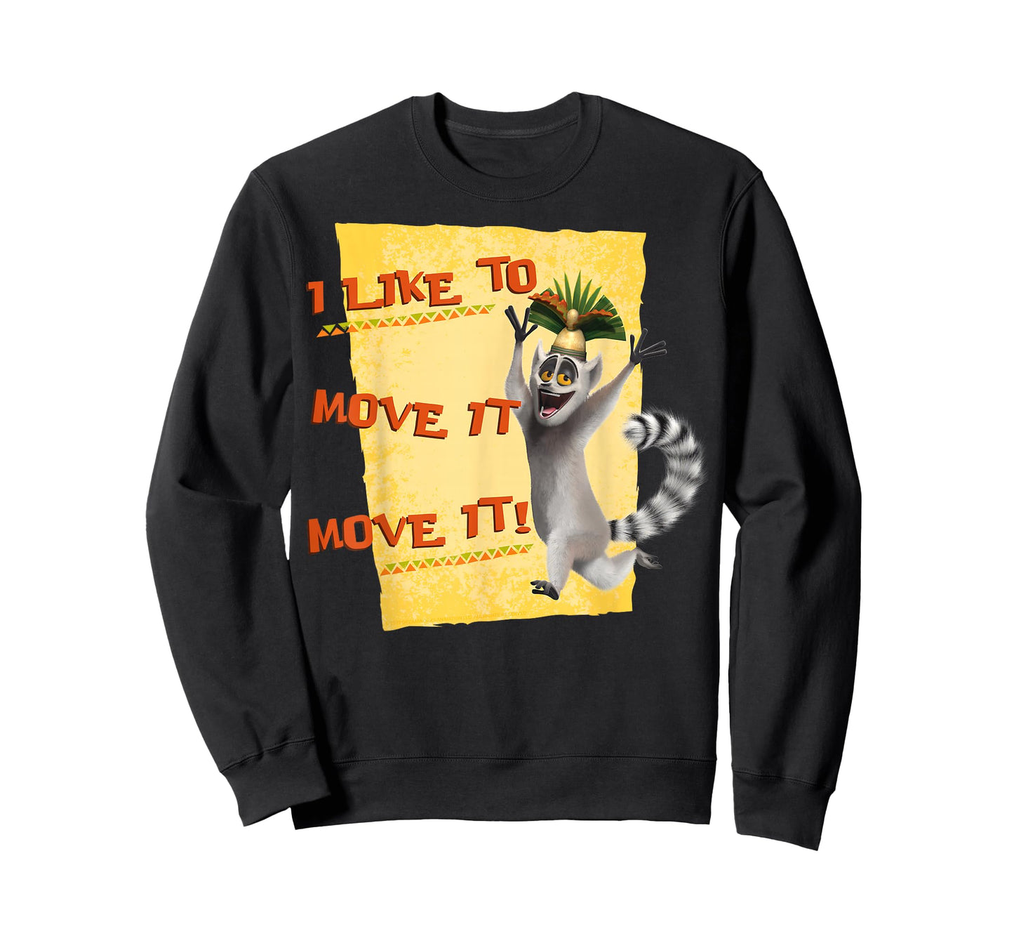 Madagascar Julien Move It Text Poster T-Shirt