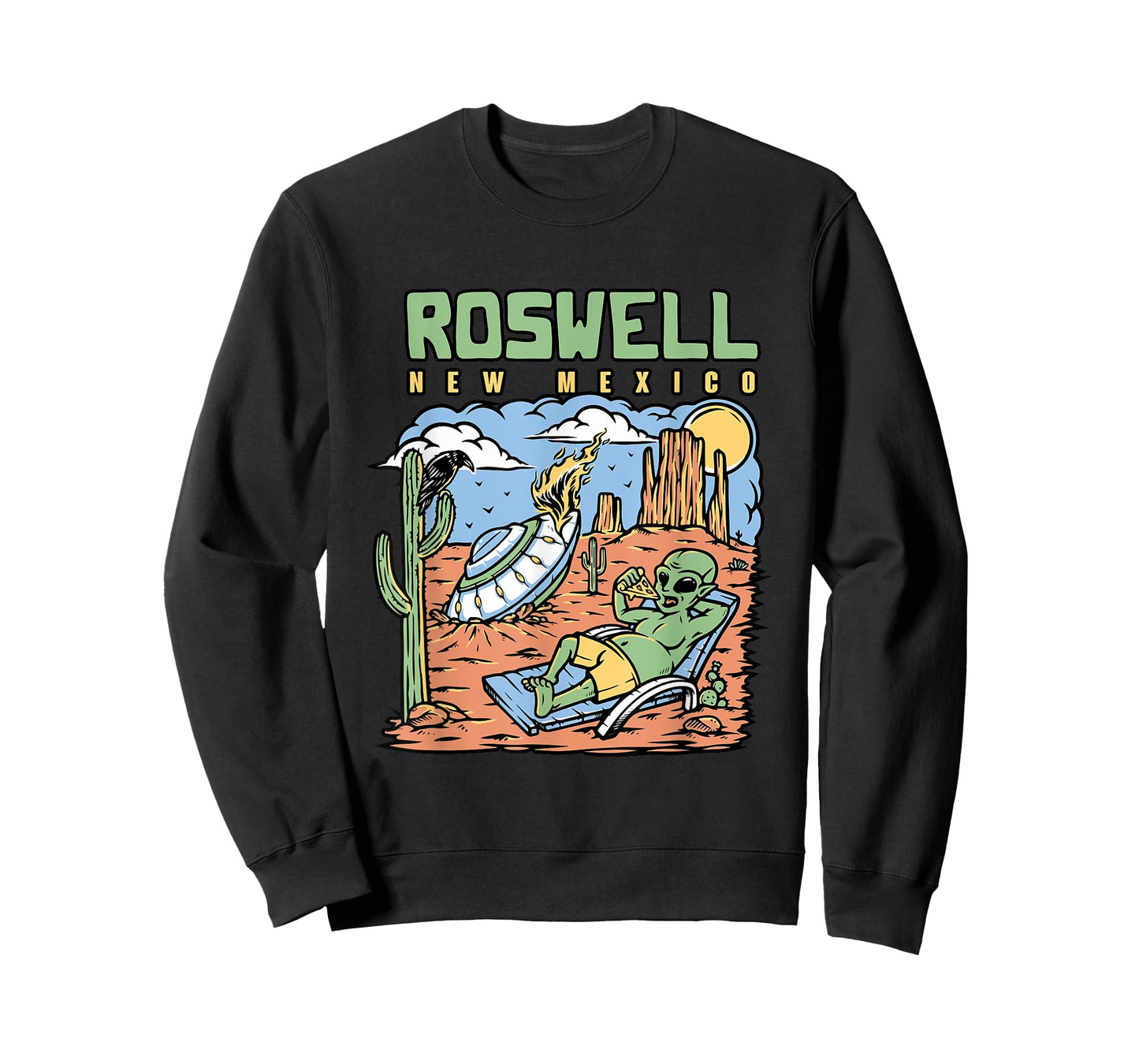 Funny Alien Vacation In Roswell New Mexico Desert T-Shirt