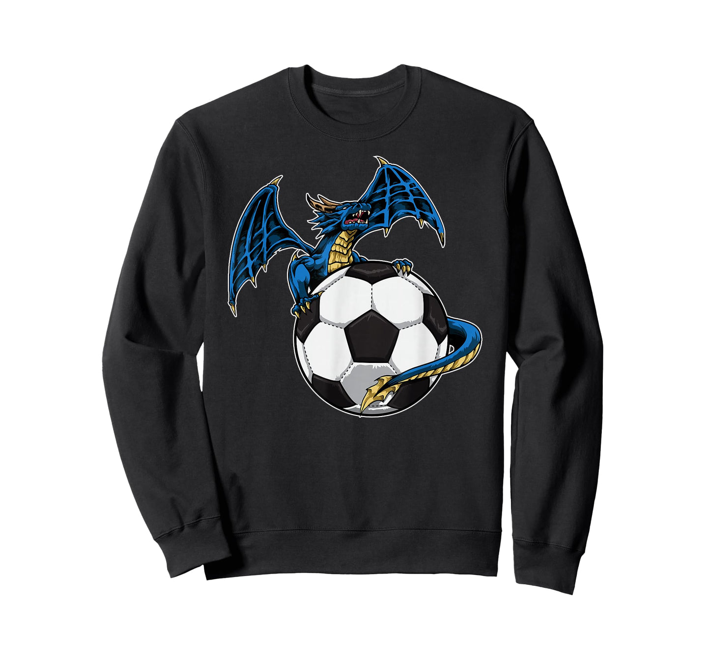Cool Soccer Dragon Sitting On Soccer Ball T-Shirt