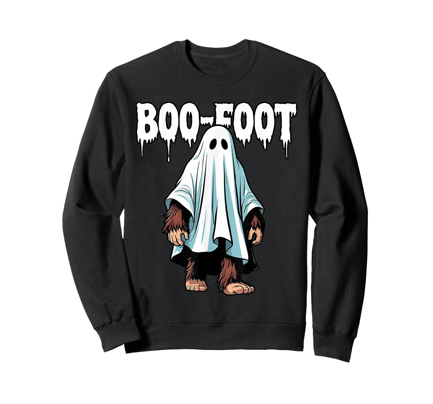 Bigfoot Ghost Costume Halloween Boo-Foot Sasquatch Spooky T-Shirt