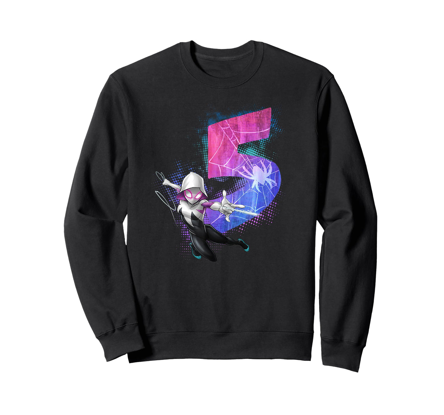 Marvel Ghost Spider Gwen Stacy 5th Birthday Graphic T-Shirt