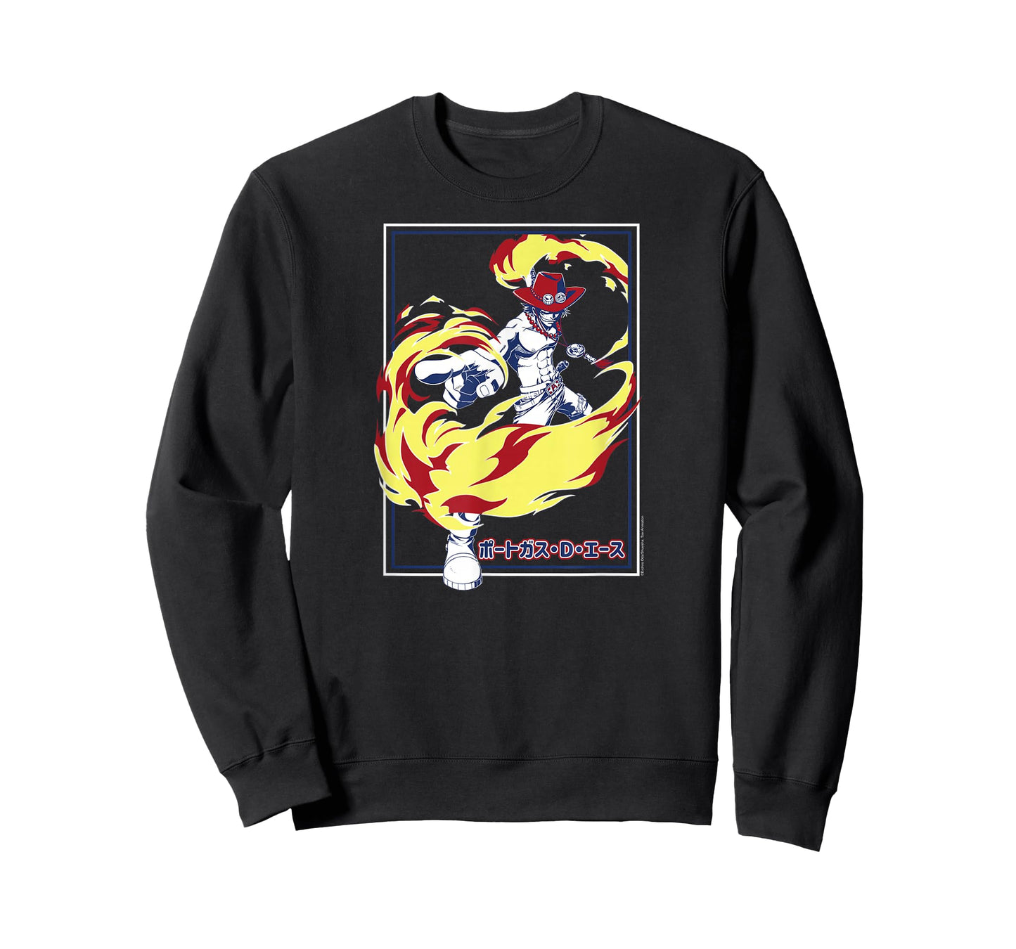 One Piece Anime Fire Fist Ace Frame T-Shirt