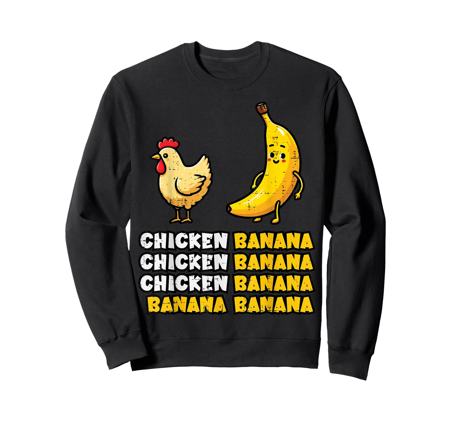 Chicken Banana Dance Funny Fruit Meme Girls Kids Women Men T-Shirt