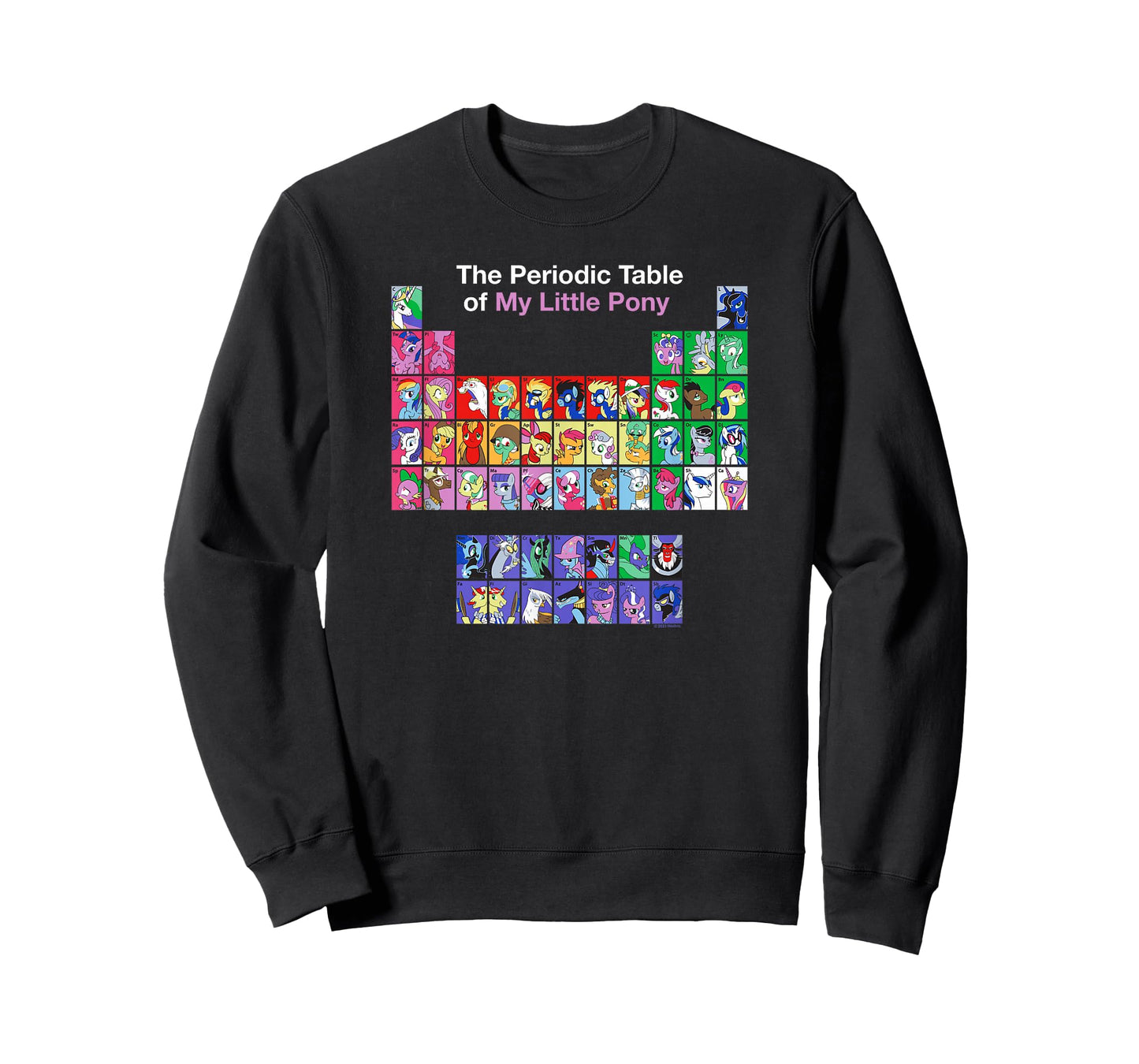My Little Pony: Friendship Is Magic Periodic Table Retro T-Shirt