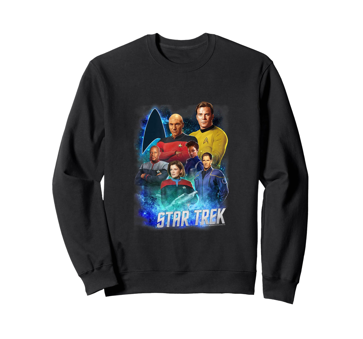 Star Trek Starfleet Legendary Captains Vintage Group Shot T-Shirt