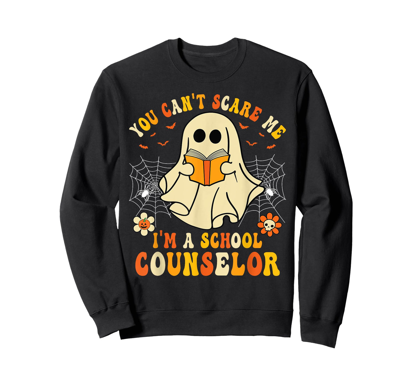 You Can't Scare Me I'm A School Counselor Halloween Ghost T-Shirt