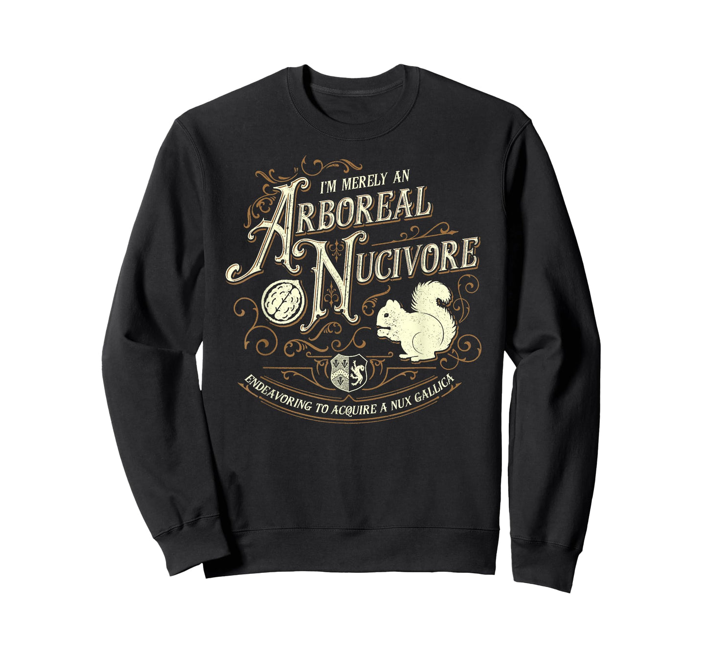 I'm Merely An Arboreal Nucivore - Grandiloquent Mercantile T-Shirt