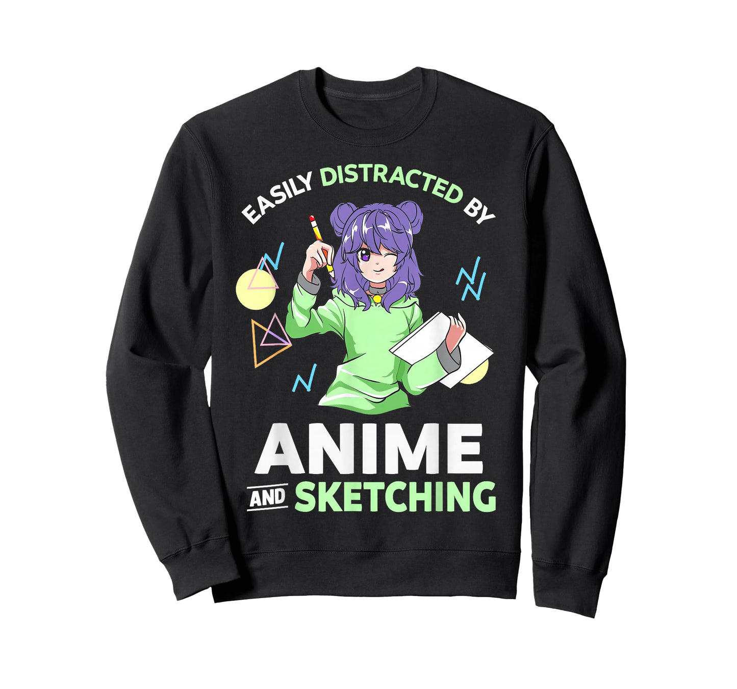 Easily Distracted By Anime and Sketching Anime T-Shirt