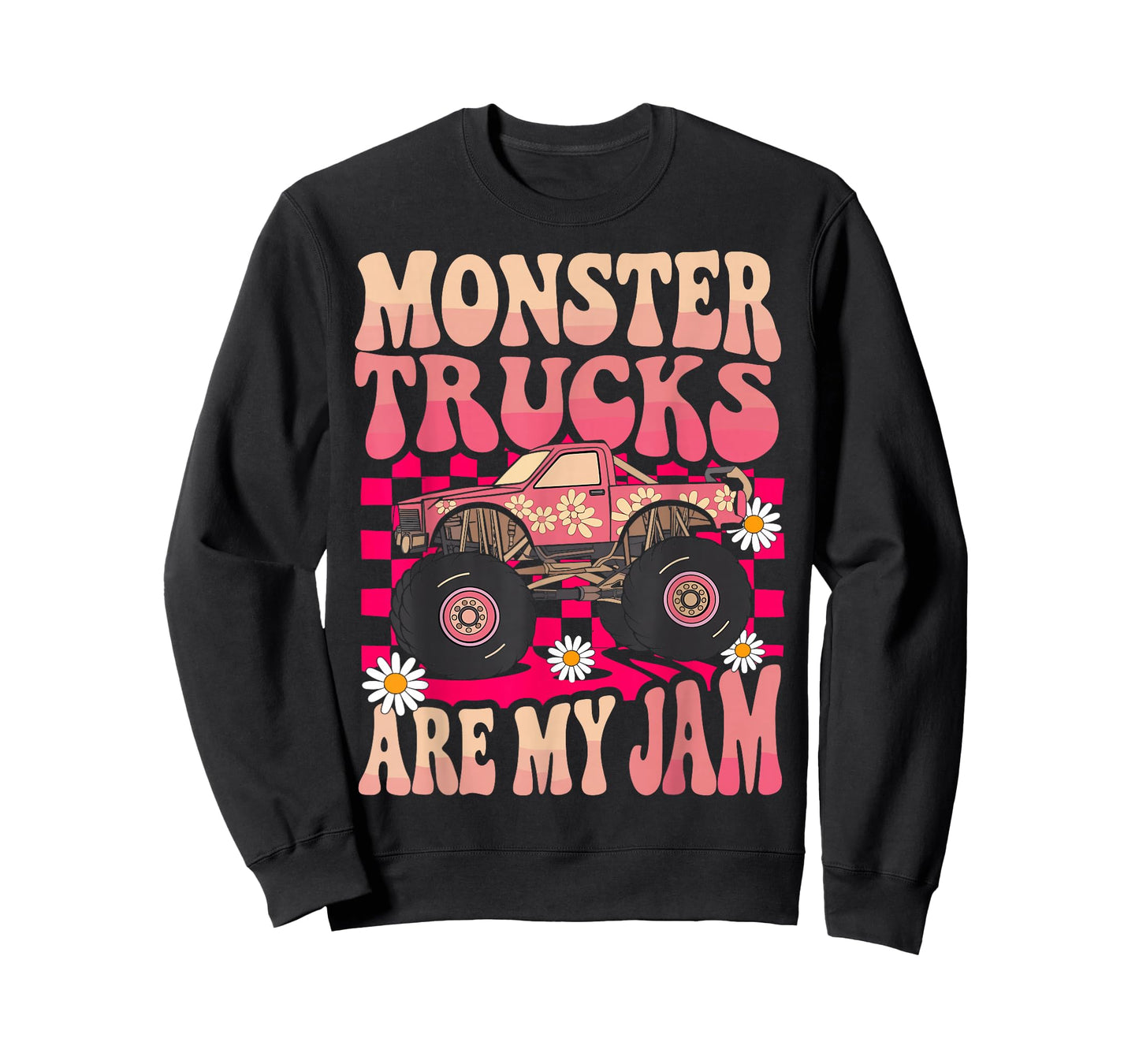Monster Trucks Are My Jam Colorful Monster Truck T-Shirt