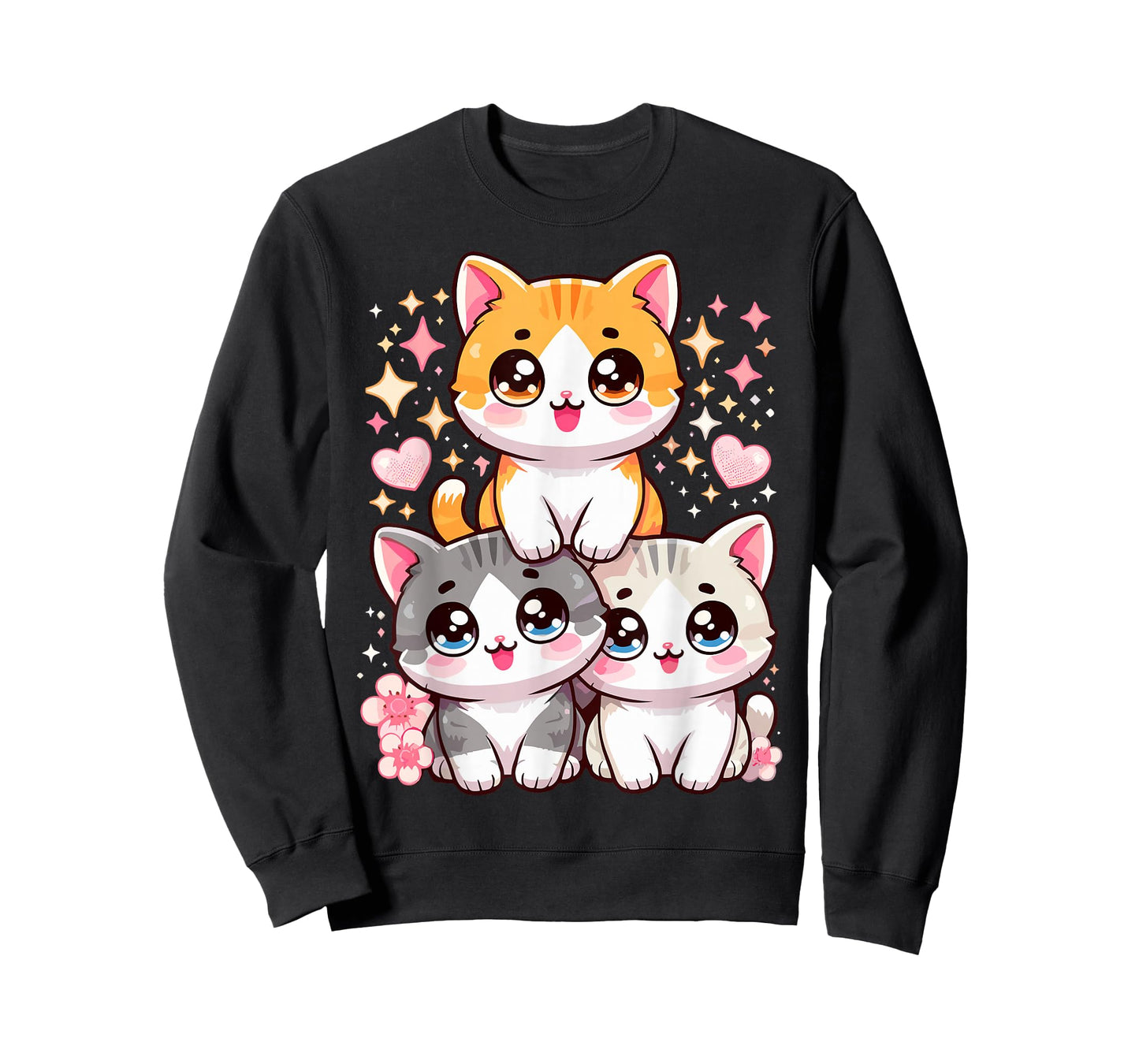 Cute Cats Anime Kawaii Kitty Cat T-Shirt