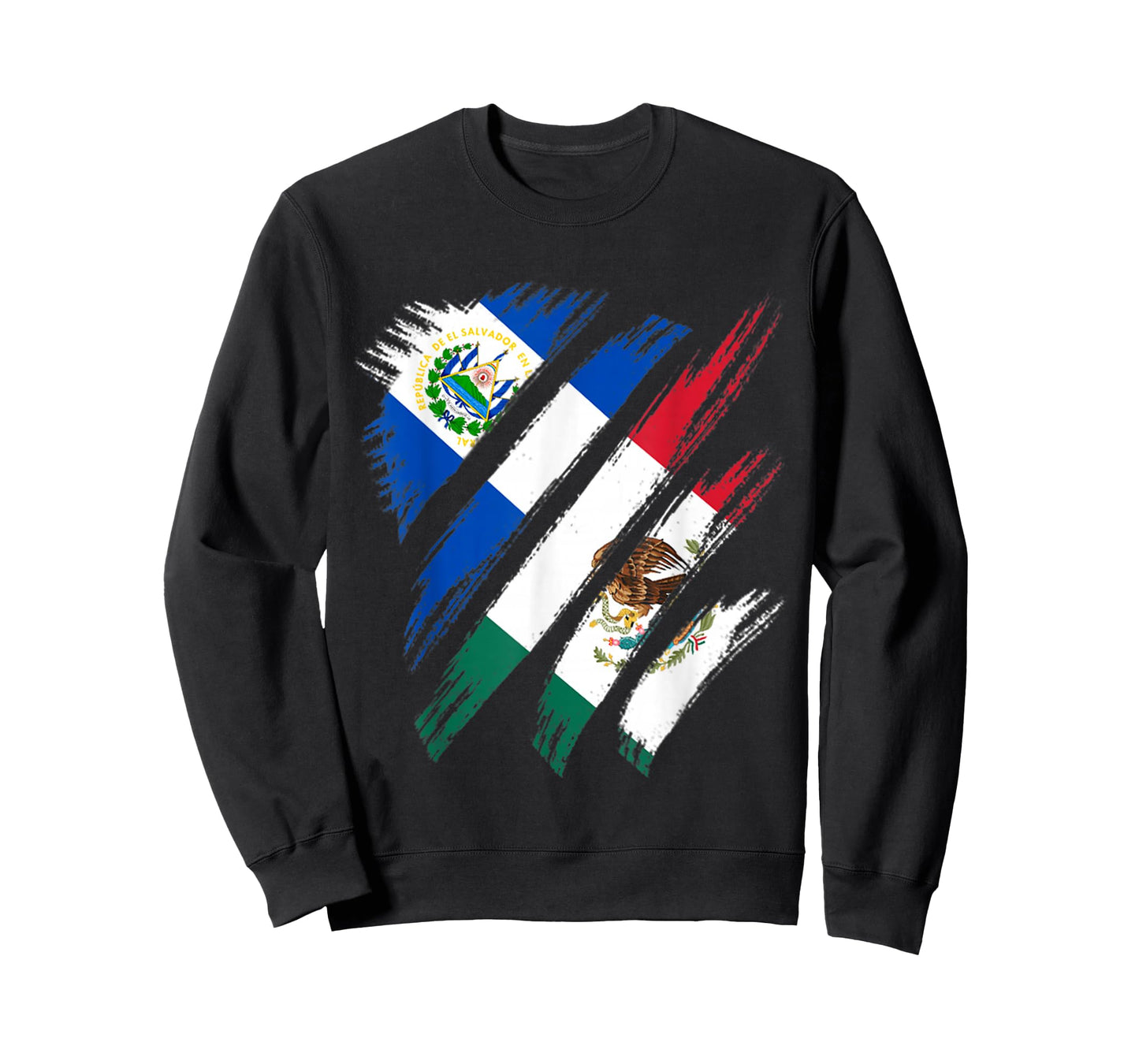 El Salvador Flag Mexico Grown Patriot Country Stripes T-Shirt
