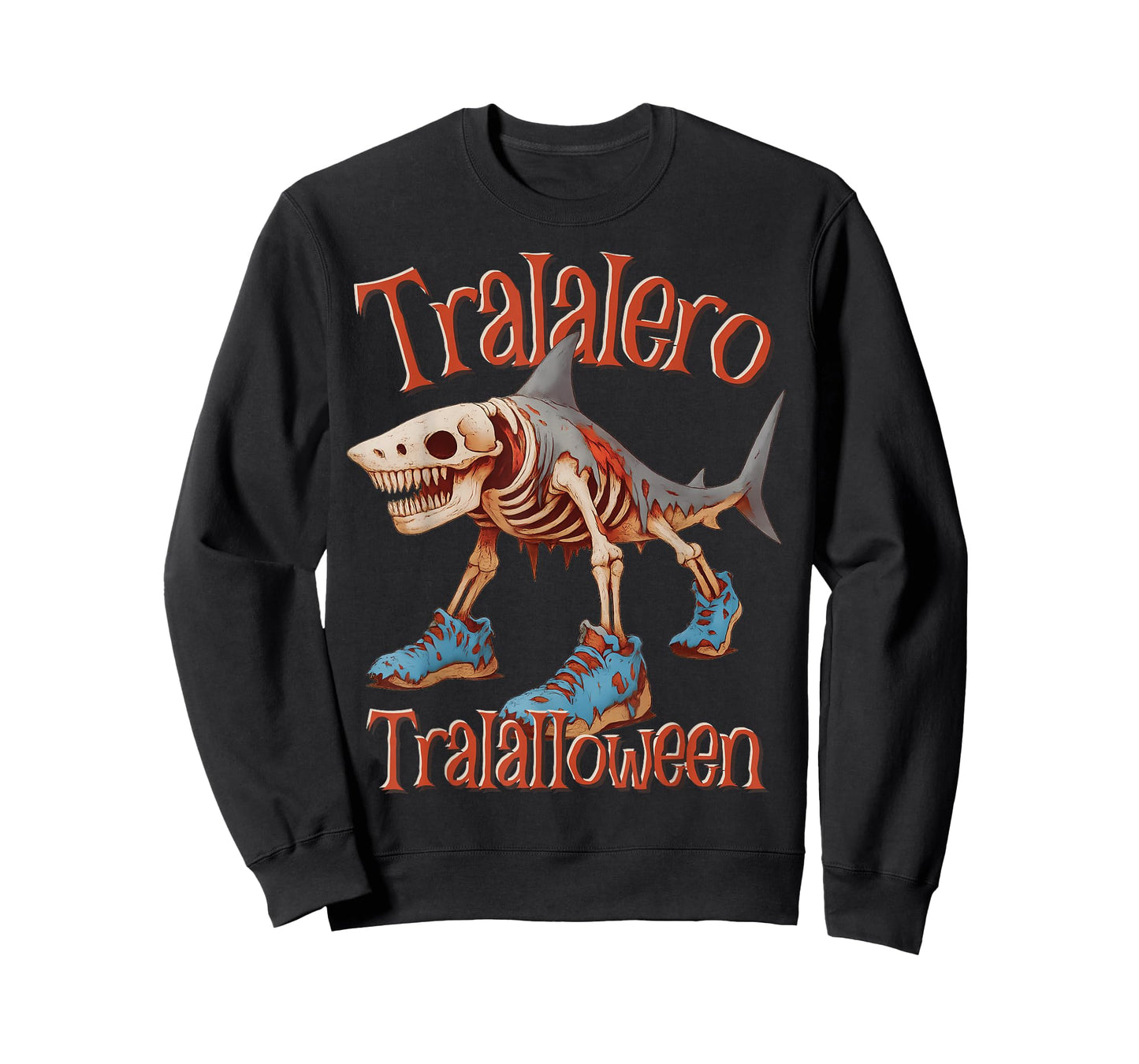 Tralalero Tralalloween Shark Italian Brainrot Halloween T-Shirt