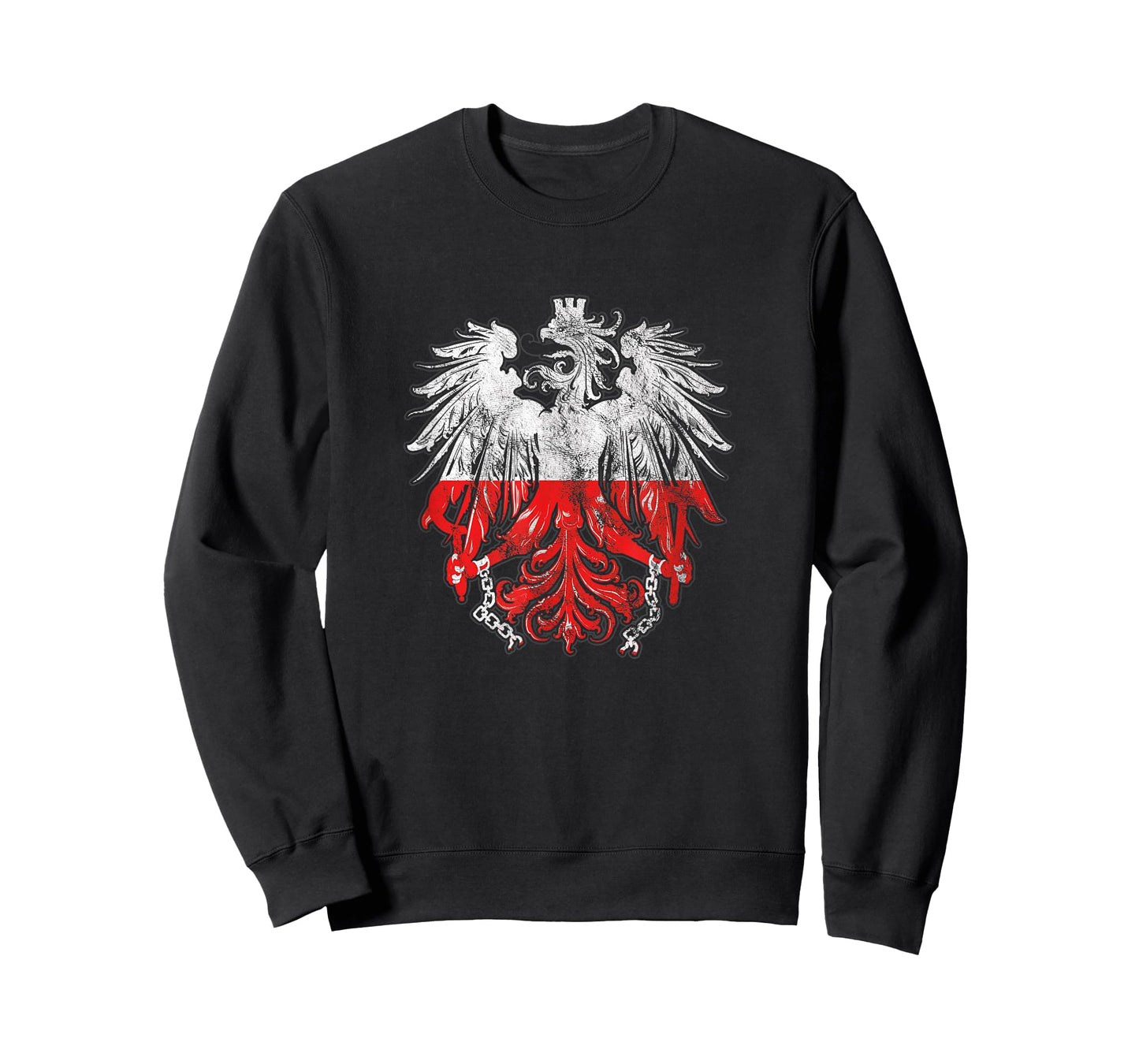 Patriotic Polish Heritage Roots Poland Eagle Badge T-Shirt