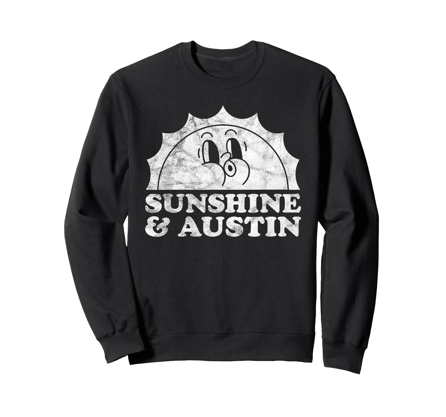 Sunshine and Austin TX Texas Retro Vintage Sun T-Shirt