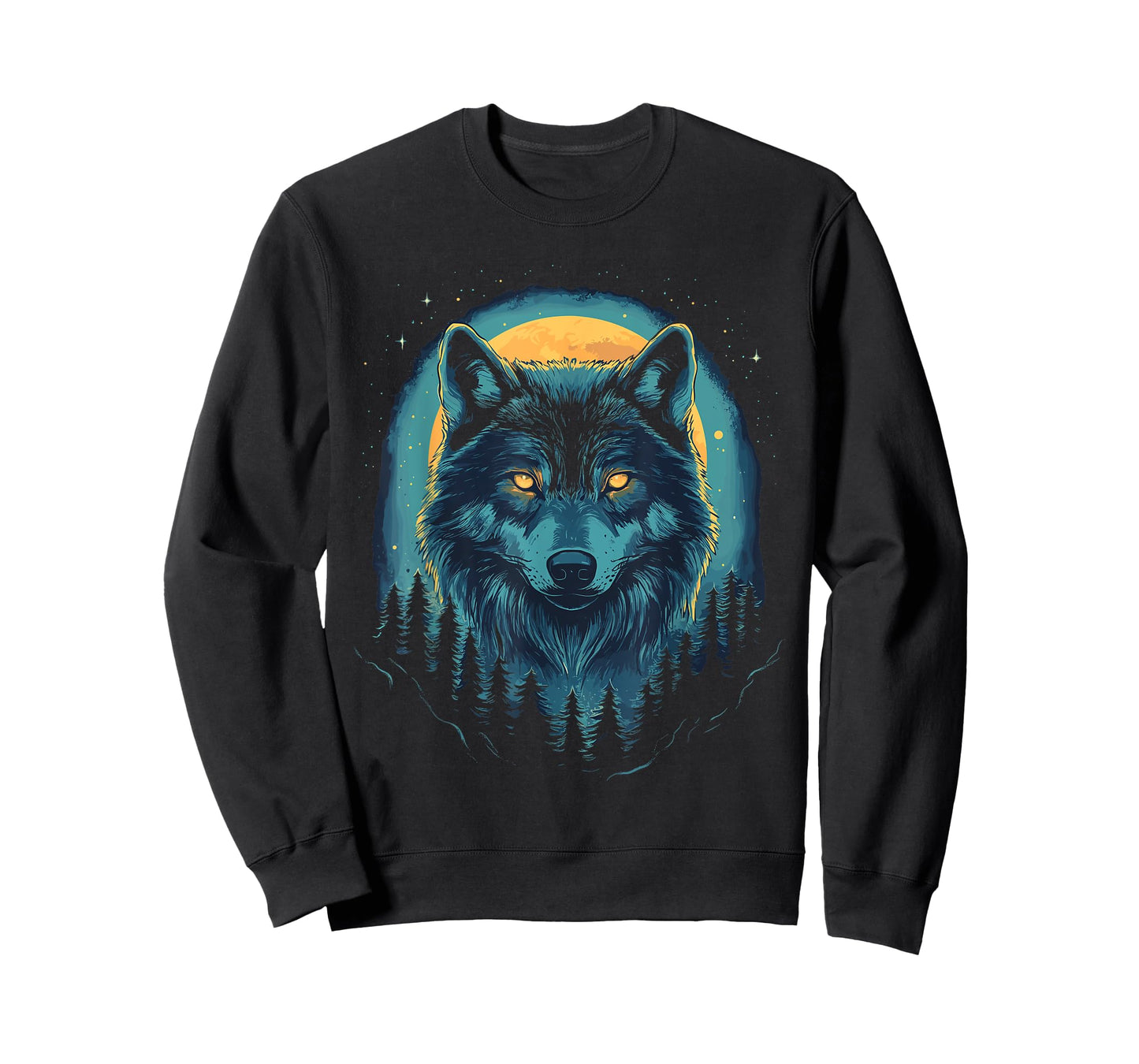 Wolf Hunting Ground, ICY Moon, Forest, Galaxy T-Shirt