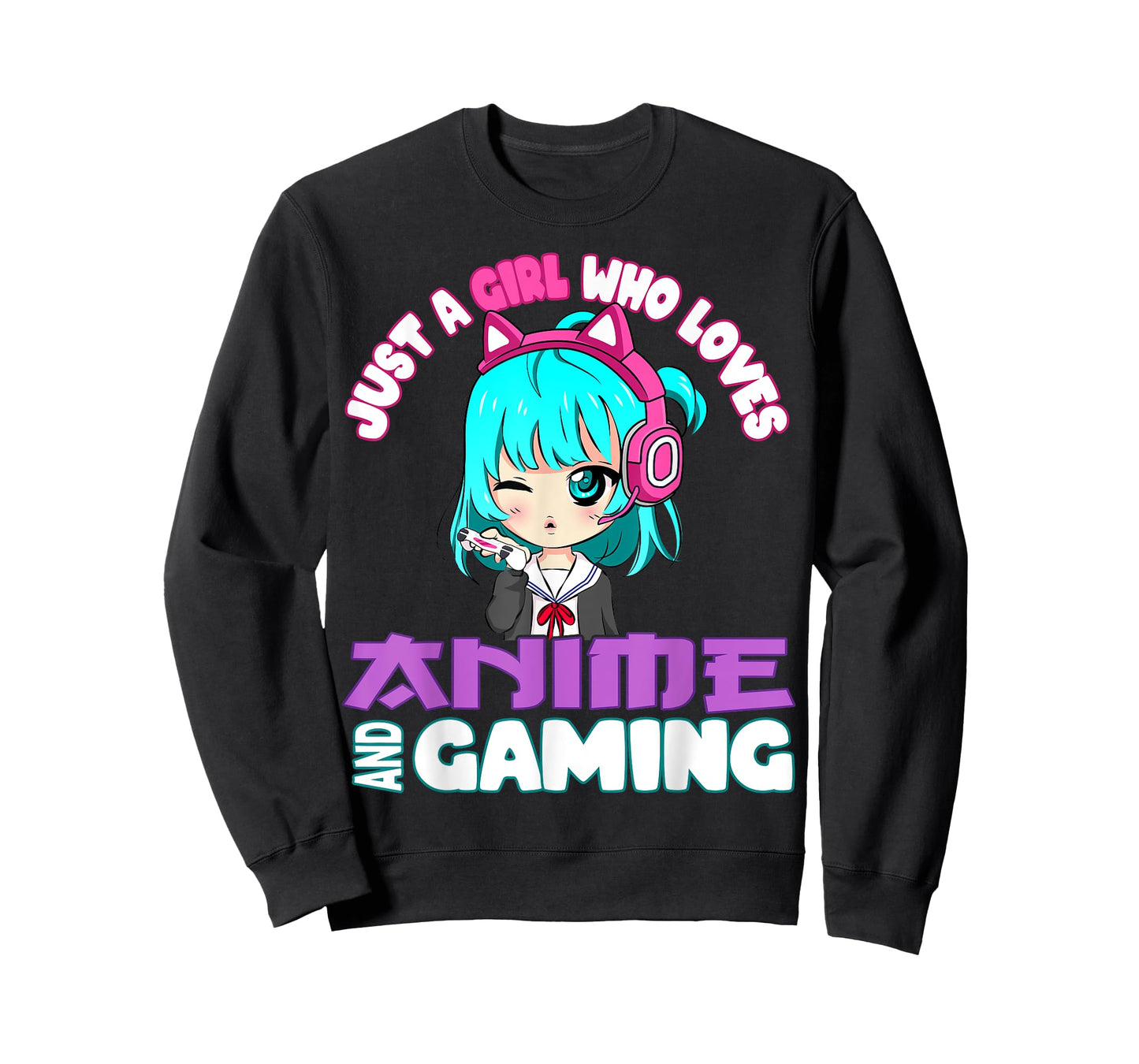 Just a Girl who loves Anime and Gaming chibi Video Games T-Shirt