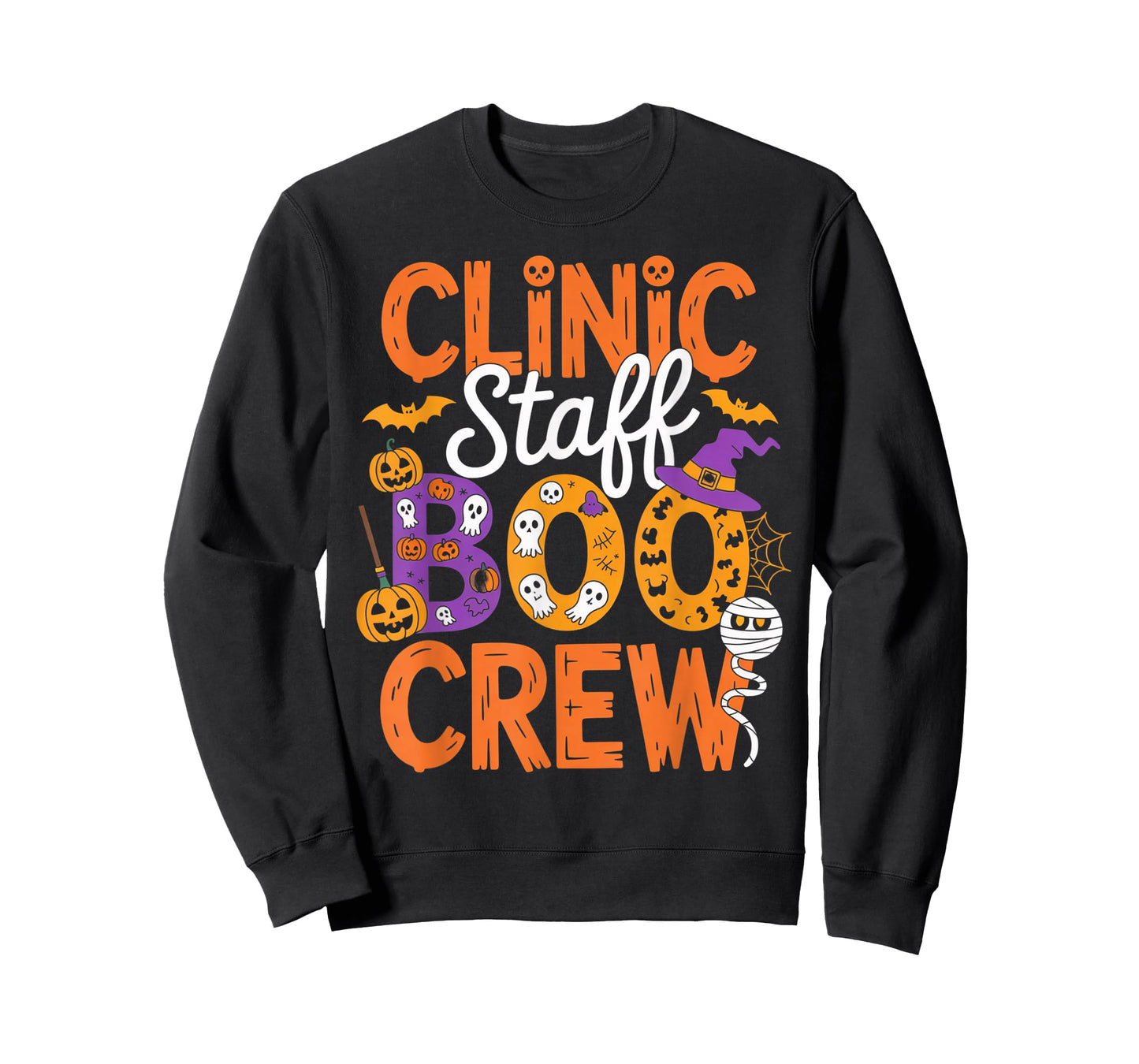 Clinic Staff Boo Crew Halloween Group Outfit for Healthcare T-Shirt