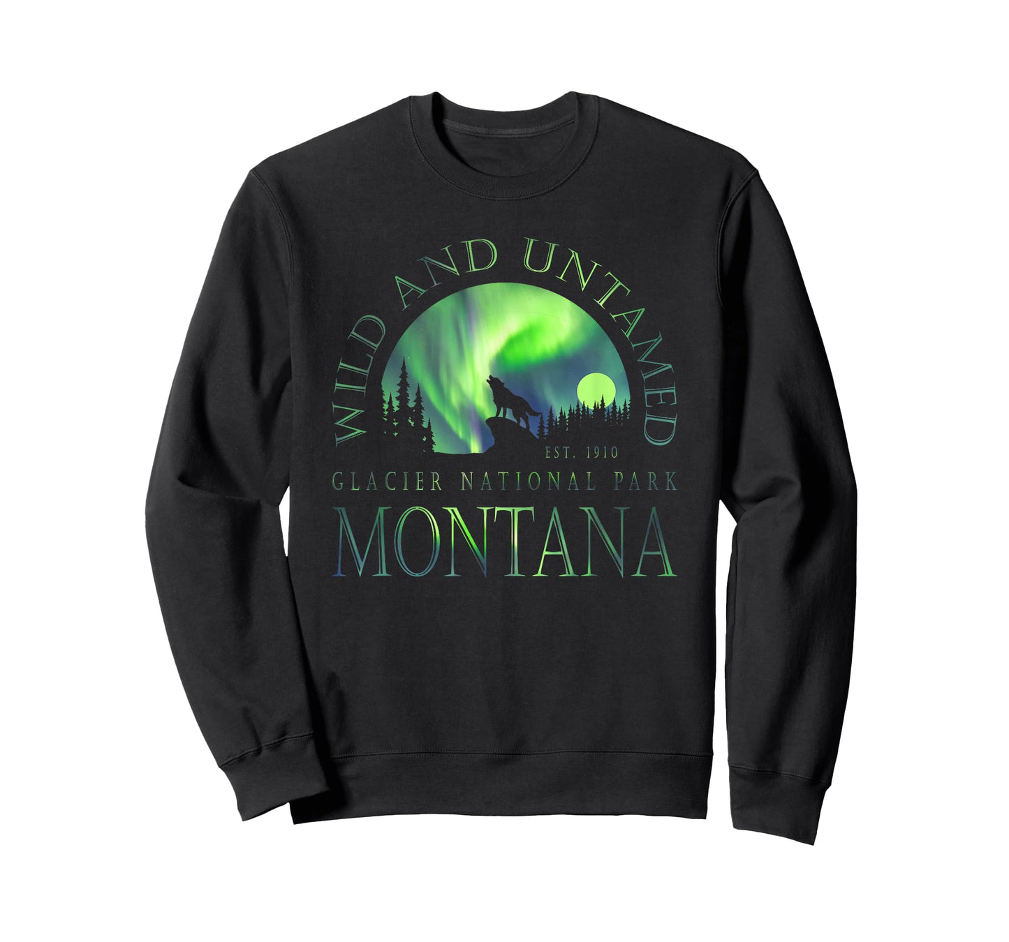 Montana - Glacier National Park - Northern Lights T-Shirt