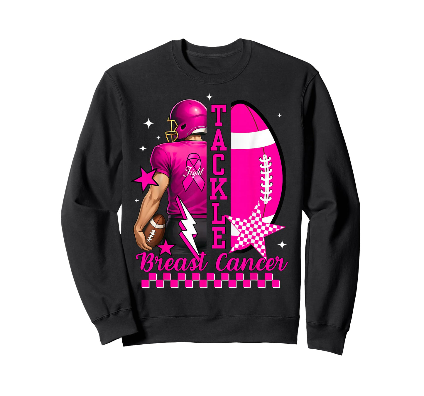 Tackle Breast Cancer Awareness American Football Men Women T-Shirt