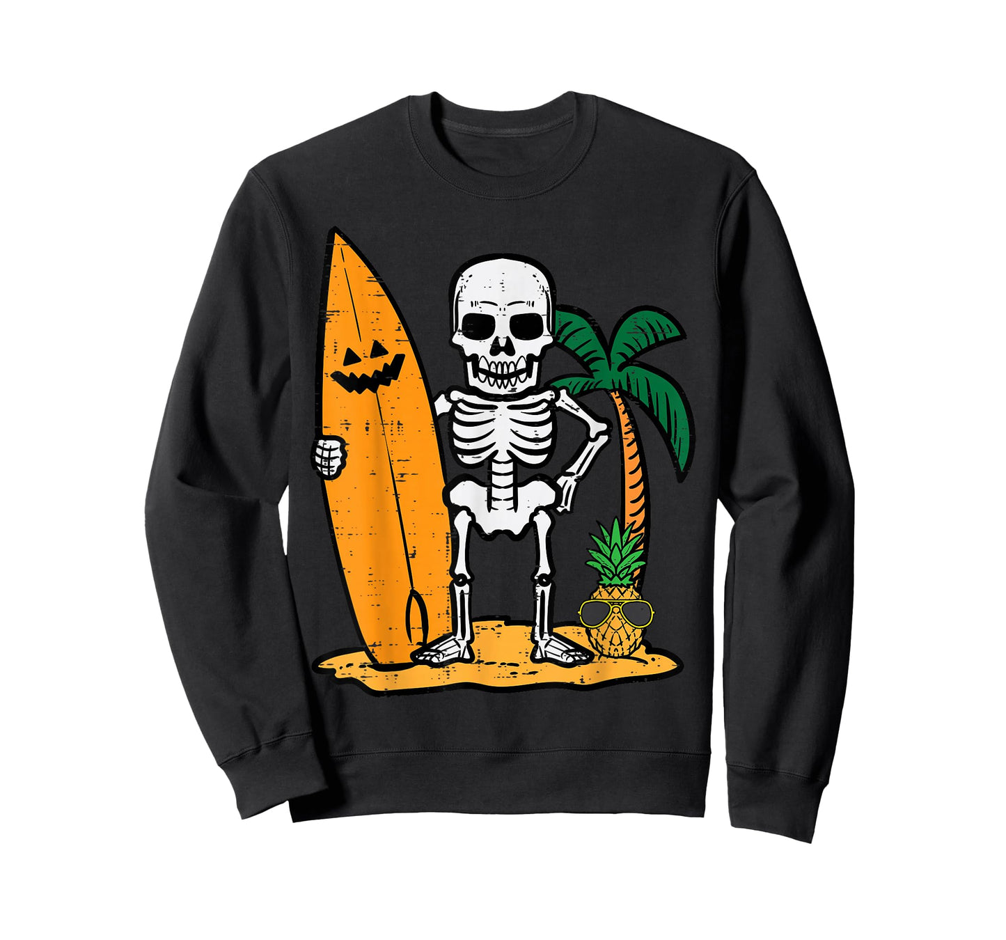 Halloween Surfer Skeleton Costume Hawaii Surf Men Women Kids T-Shirt