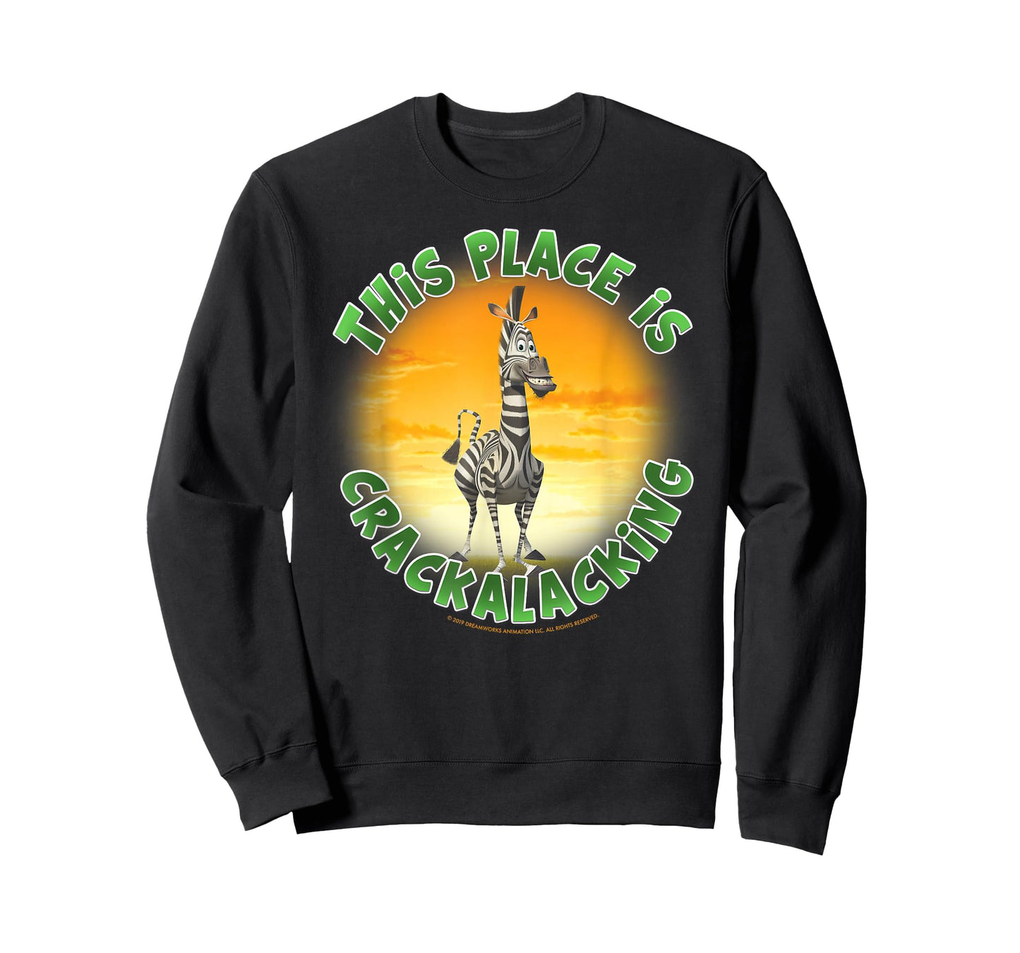 Madagascar Martin Crackalacking Circle Text Poster T-Shirt