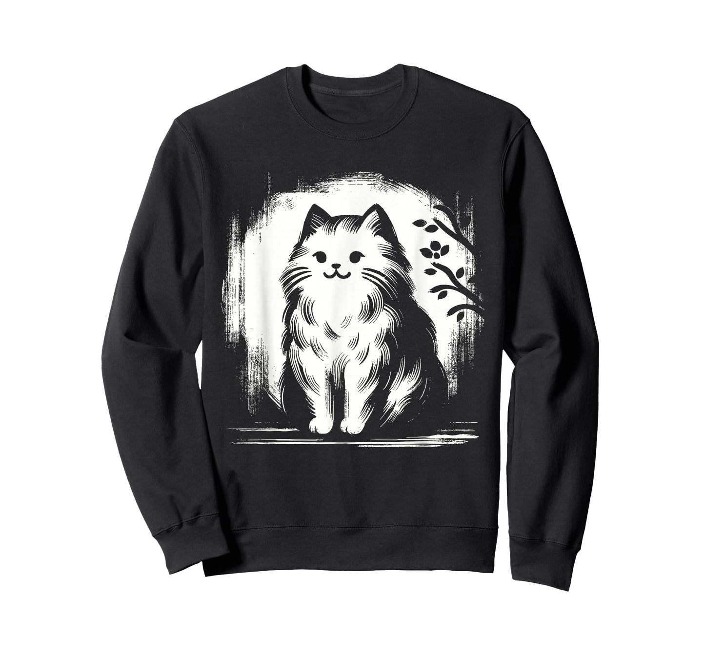 Kawaii Cat Anime Japanese Retro Men Women Kids Funny Cat T-Shirt
