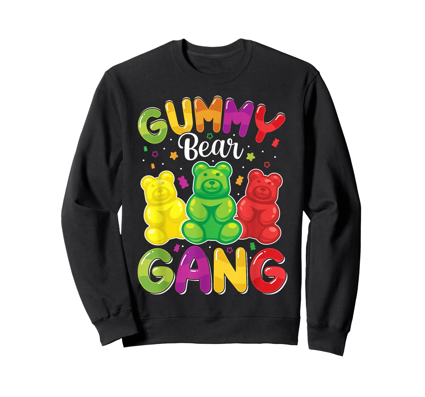 Gummy Bear Gang Funny Candy Lovers Girls Kid Squad Team T-Shirt