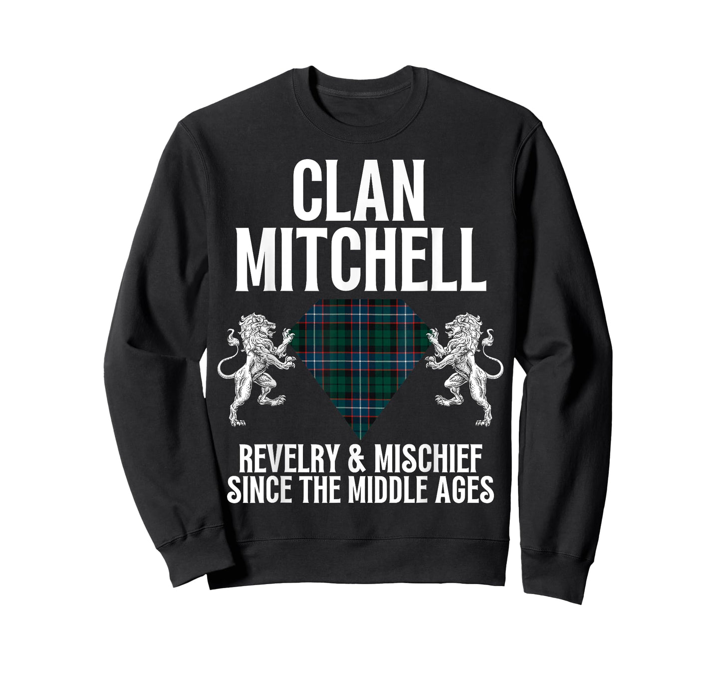 Mitchell Clan Scottish Name Coat Of Arms Tartan Family Party T-Shirt