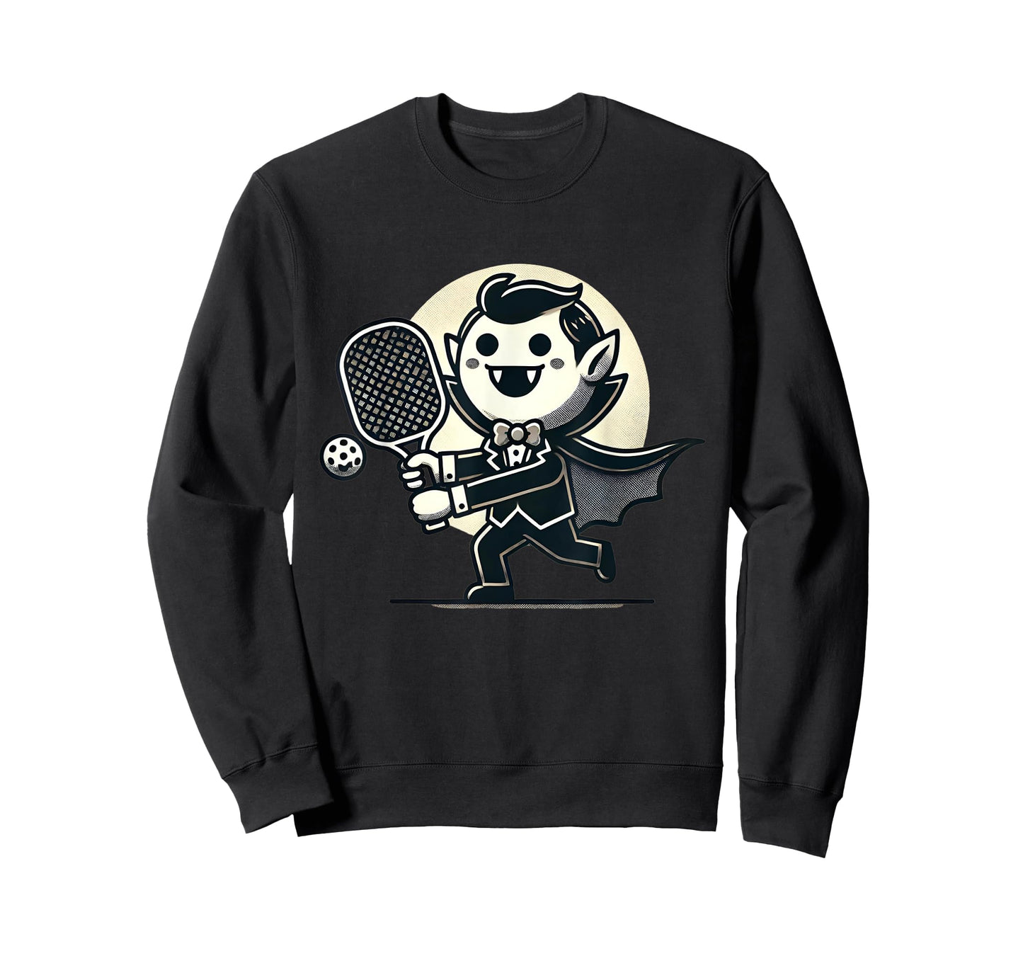Vampire Pickleball Player Funny Halloween Costume Sports T-Shirt