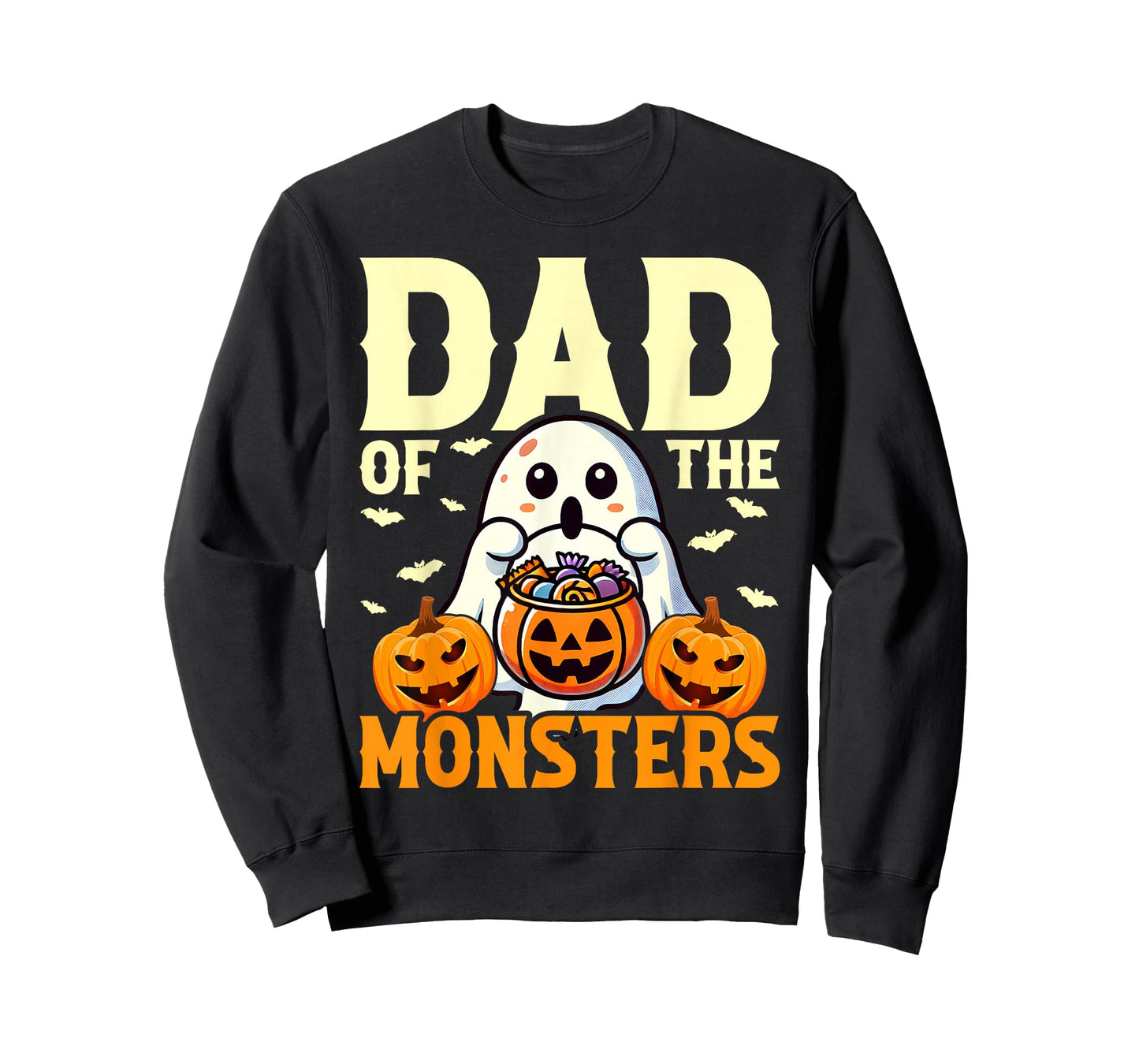 Halloween Dad Of Monsters Funny Family Costume Papa Daddy T-Shirt
