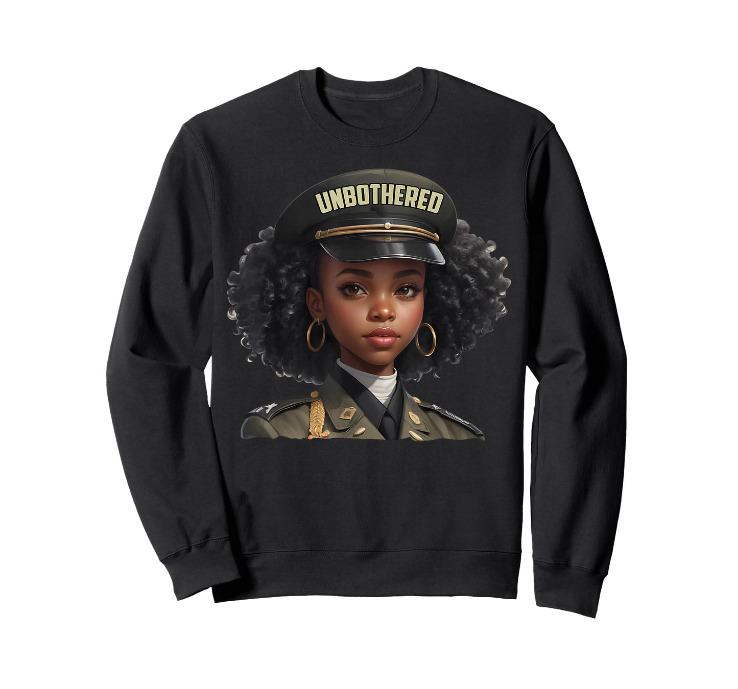 Melanin Unbothered Black Woman Locs Camo Black History Month T-Shirt
