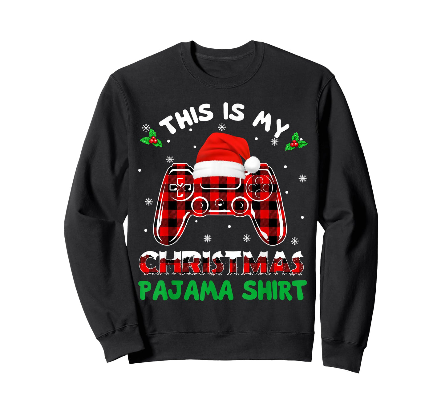 This Is My Christmas Pajama Shirt Gamer Video Game Boys Kids T-Shirt