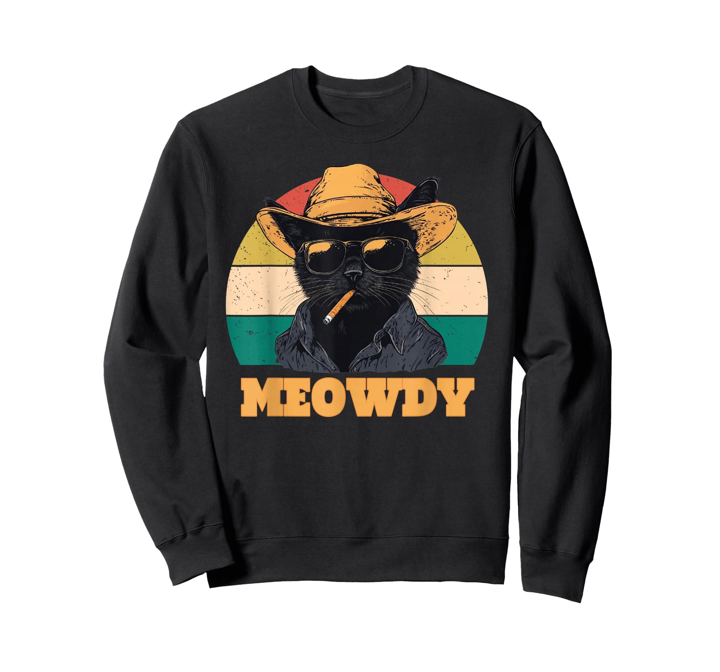 Retro Vintage Meowdy Partner Cowboy Cat Vintage T-Shirt