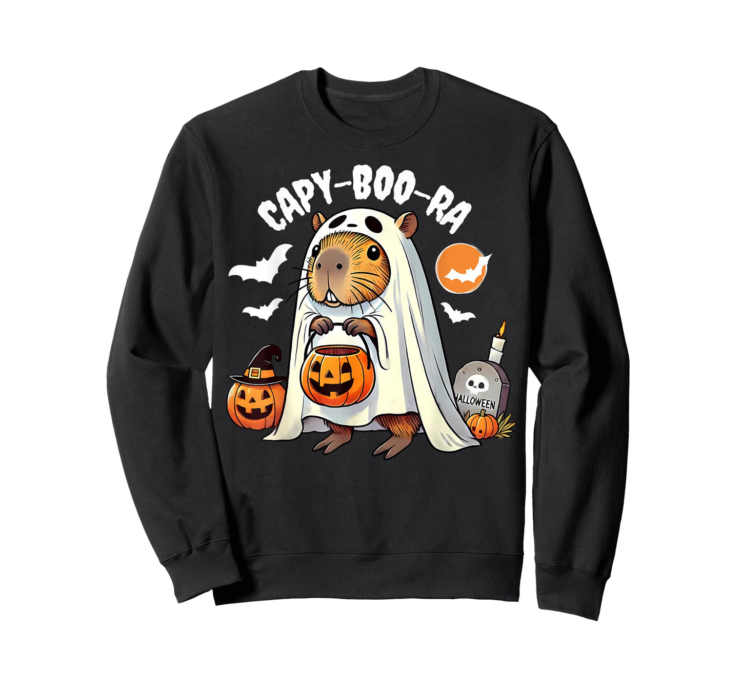 Capy-boo-ra Cute Capybara Ghost Funny Halloween Capy Lovers T-Shirt