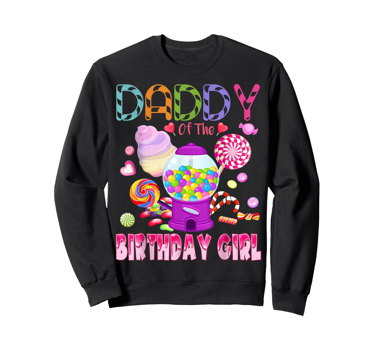 Daddy Of The Birthday Gifts Girl Candyland Candy Birthday T-Shirt