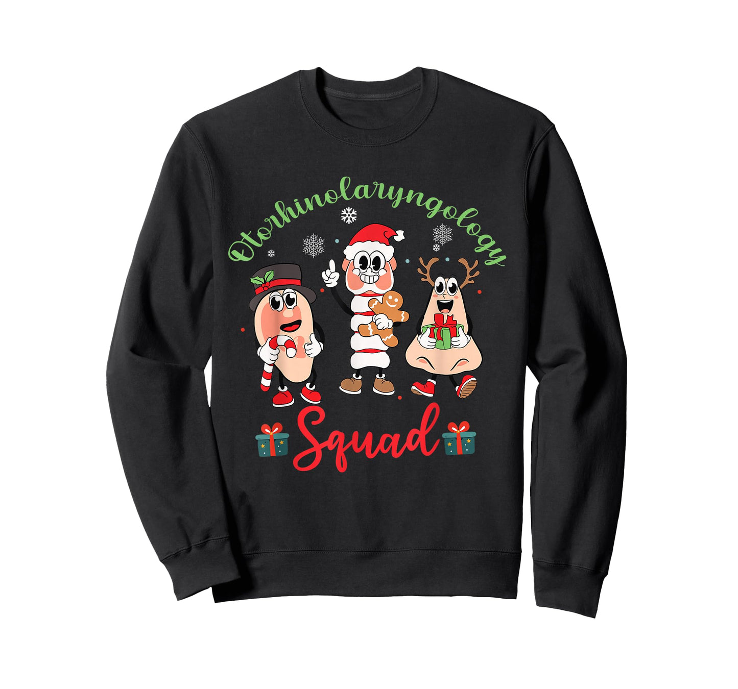 Otolaryngologist Squad ENT Nurse Christmas Xmas Holiday T-Shirt