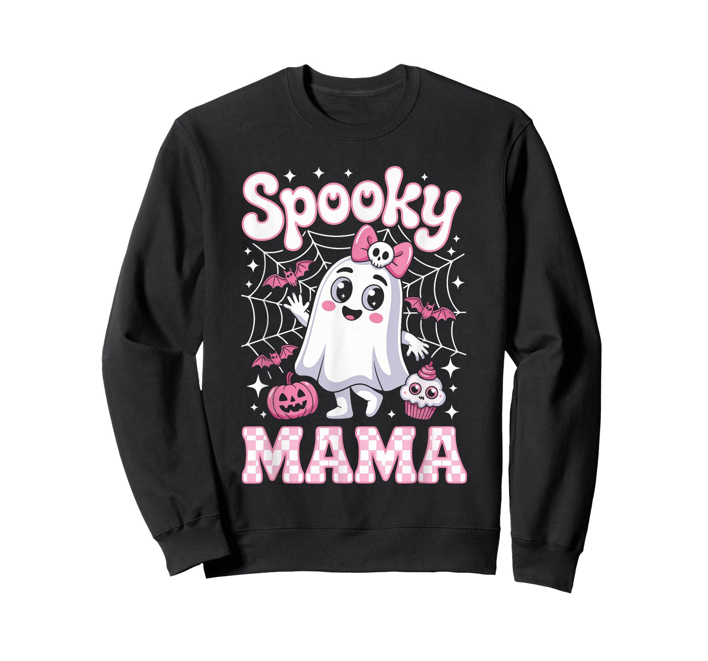 Spooky Mama Halloween Costume Funny Ghost T-Shirt