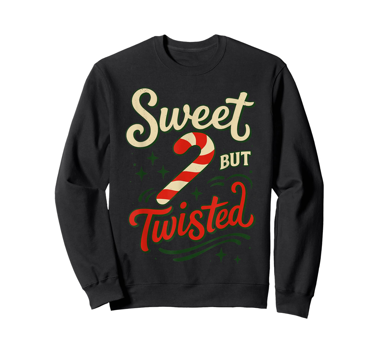 Sweet But Twisted Christmas Shirt, Cute Candy Cane Pajamas T-Shirt