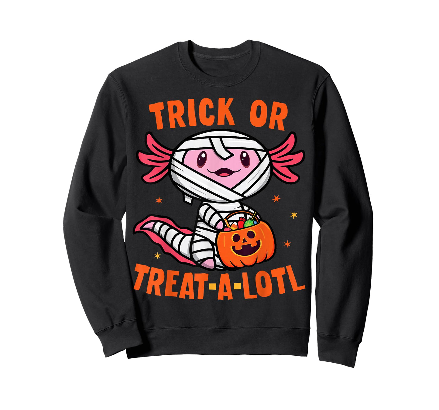 Trick or Treat A Lotl Axolotl Halloween Costume Toddler Kids T-Shirt